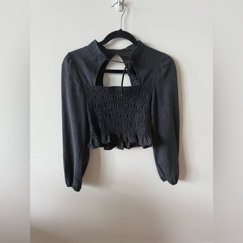 KIRIOUS LOS ANGELES suede top